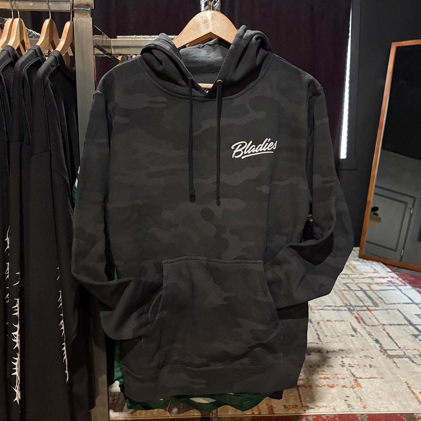 BLADIES: Black Camo Hoodies