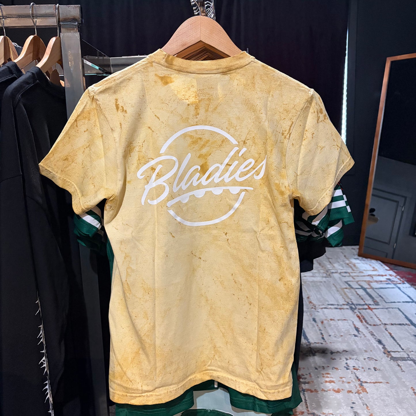 BLADIES: Distressed Yellow Tee