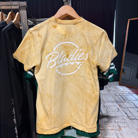 BLADIES: Distressed Yellow Tee