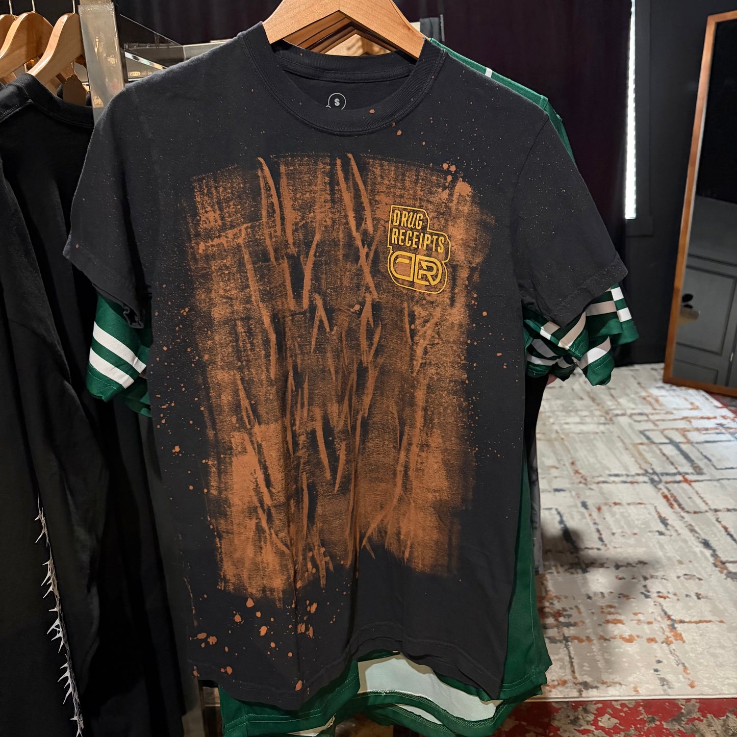 DRUG RECIEPTS: Distressed by Arlo Sant Anna Blade T- Shirt- Black