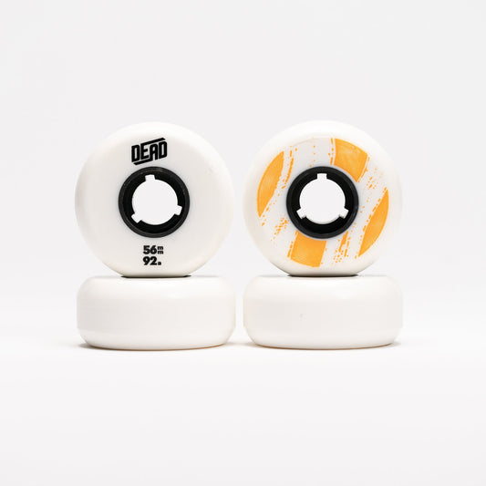 DEAD White/ Orange wheels