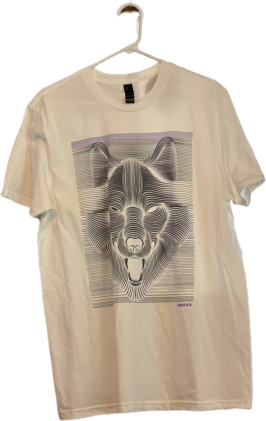 CYMATICS: “Wolflines” T-shirt- White