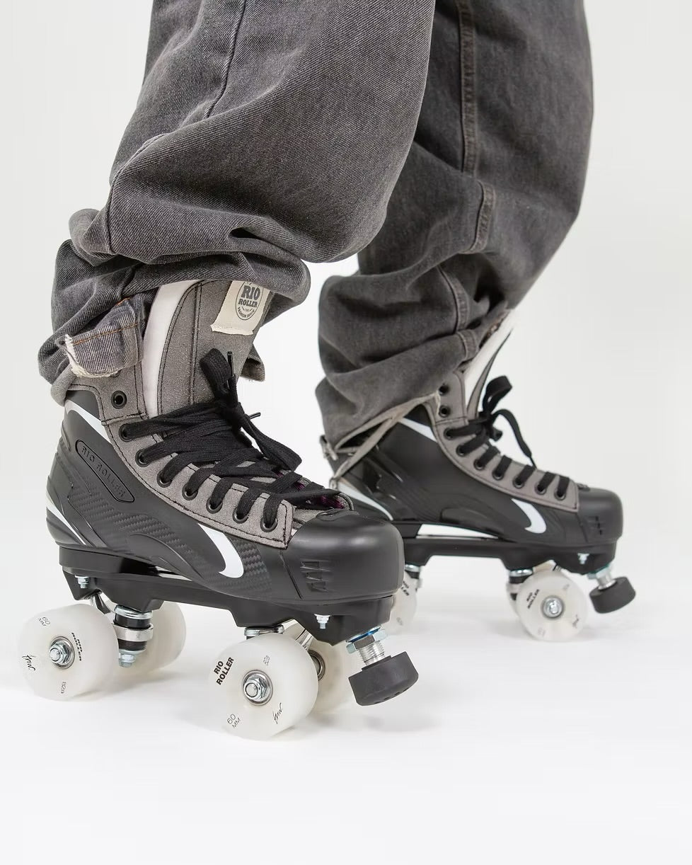 RIO ROLLER: Flow Hockey Quad Skate- Black