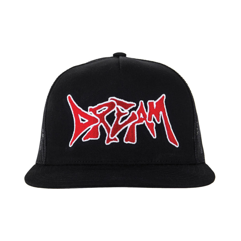 DREAM: Dream Rider Metal Trucker Hat – Black